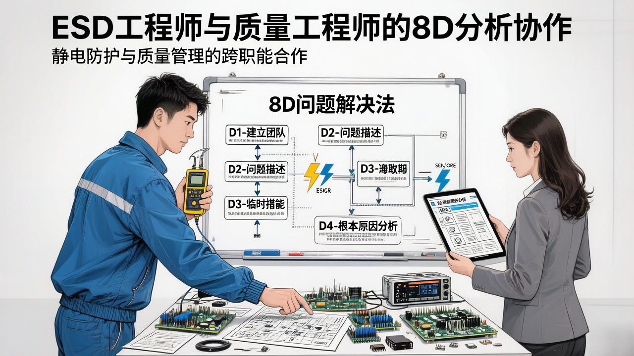 ESD工程师如何配合质量工程师进行8D分析？